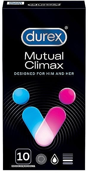 Condoms, 10 pcs. - Durex Mutual Climax — photo N1