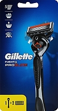 Shaving Razor with 2 Refill Cartridges - Gillette Fusion Proglide Flex Ball — photo N1