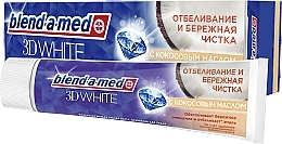 Fragrances, Perfumes, Cosmetics Whitening & Gentle Clean Toothpaste with Coconut Oil - Blend-a-med 3D White