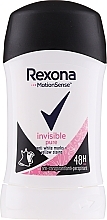 Fragrances, Perfumes, Cosmetics Women Deodorant Stick "Invisible Pure" - Rexona MotionSense Woman