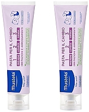 Set - Mustela Bebe 1 2 3 Vitamin Barrier Cream (b/cr/2x150) — photo N1