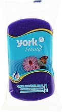 Bath & Massage Sponge 'Butterfly', purple - York — photo N1