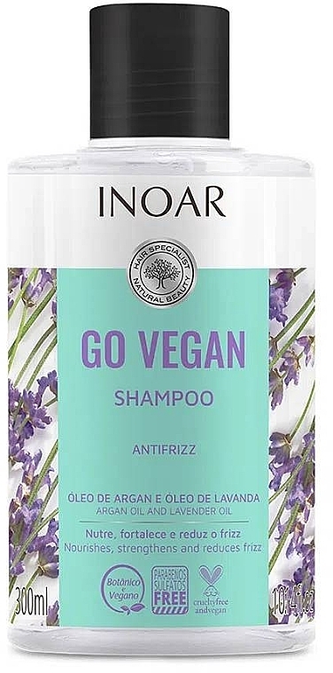 Anti-Frizzy Shampoo - Inoar Go Vegan Anti Frizz Shampoo — photo N1