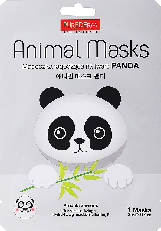 Face Mask "Panda" - Conny Animal Essence Mask — photo N1
