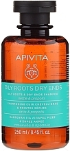 Fragrances, Perfumes, Cosmetics Oil Root & Dry Split Ends Shampoo - Apivita Shampoo For Oily Roots And Dry Ends With Nettle & Propolis