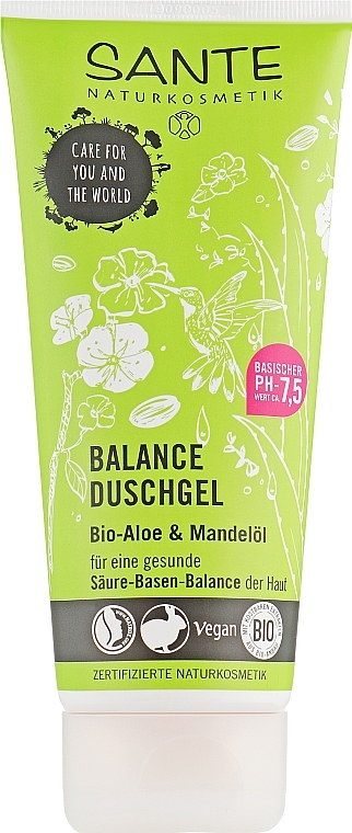 Almond & Aloe Bio Shower Gel - Sante Balance Shower Gel — photo N1