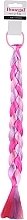 Clip with Hair Strand, FA-5648+1, pink + light pink + purple  - Donegal — photo N1