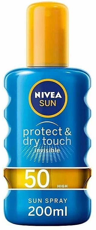 Sunscreen Spray - Nivea Sun Invisible Protect & Dry Touch Sun Spray SPF 50 — photo N1