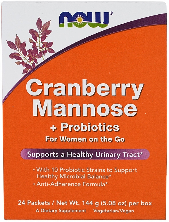 Dietary Supplement "Cranberry" - Now Foods Cranberry Mannose + Probiotics — photo N2