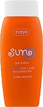 Waterproof Tanning Lotion SPF 10 - Ziaja Body Sun Lotion — photo N1