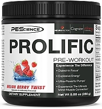 Fragrances, Perfumes, Cosmetics Pre-Workout Complex - PeScience Prolific Pre-Workout Melon Berry Twist