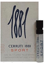 Fragrances, Perfumes, Cosmetics Cerruti 1881 Sport - Eau de Toilette (sample)