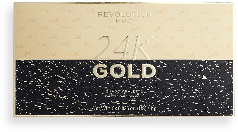 Eyeshadow Palette - Revolution PRO 24K Gold Eye Shadow Palette — photo N1