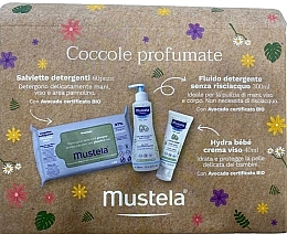 Fragrances, Perfumes, Cosmetics Set - Mustela Cofanetto Coccole Profumate (b/fluid/300ml + b/cr/40ml+ wipes/60pcs)