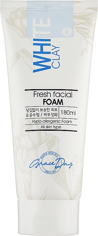 White Clay Fresh Face Foam - Grace Day White Clay Fresh Facial Foam — photo N1