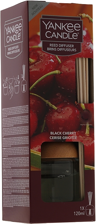 Reed Diffuser "Black Cherry" - Yankee Candle Black Cherry — photo N2