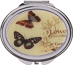 Cosmtic Mirror, "Butterflies", 85451, brown butterflies - Top Choice — photo N1