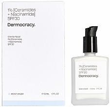 Fragrances, Perfumes, Cosmetics Moisturizing Cream with 1% Ceramide + Niacinamide SPF30 - Dermocracy Moisturizing 1% Ceramide + Niacinamide SPF30
