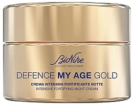 Fragrances, Perfumes, Cosmetics Firming Night Face Cream - BioNike Defense My Age Gold Intensive Fortifying Night Cream