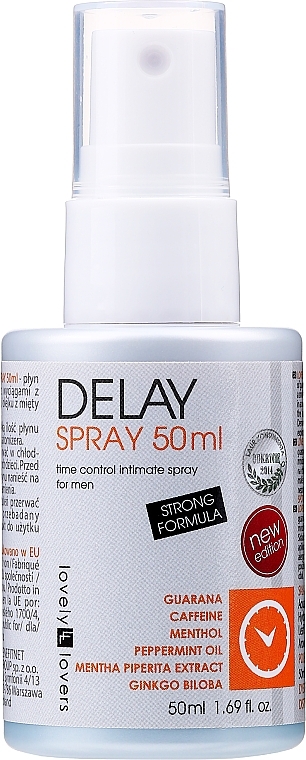 Guarana & Caffeine Intimate Spray - Lovely Lovers Delay Spray — photo N1