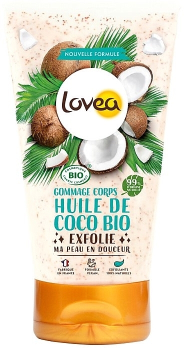 Body Scrub with Coconut Oil - Lovea Body Scrub Organic Coconut Oil — photo N1