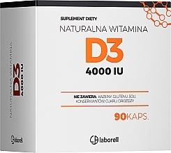 Fragrances, Perfumes, Cosmetics Vitamin D3 4000IU Dietary Supplement, capsules - Laborell