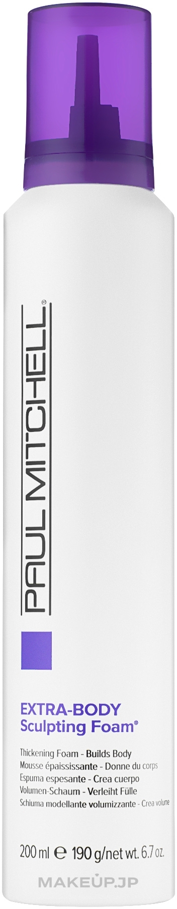 Extra Volume Strong Hold Foam - Paul Mitchell Extra-Body Sculpting Foam — photo 200 ml