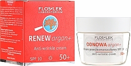 Fragrances, Perfumes, Cosmetics Day Face Cream SPF 10 - Floslek Odnowa Argan+ 50+