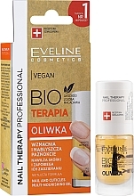 Cuticle & Nail Oil - Eveline Cosmetics Nail Therapy Professional Vegan Bioterapia Olive — photo N1