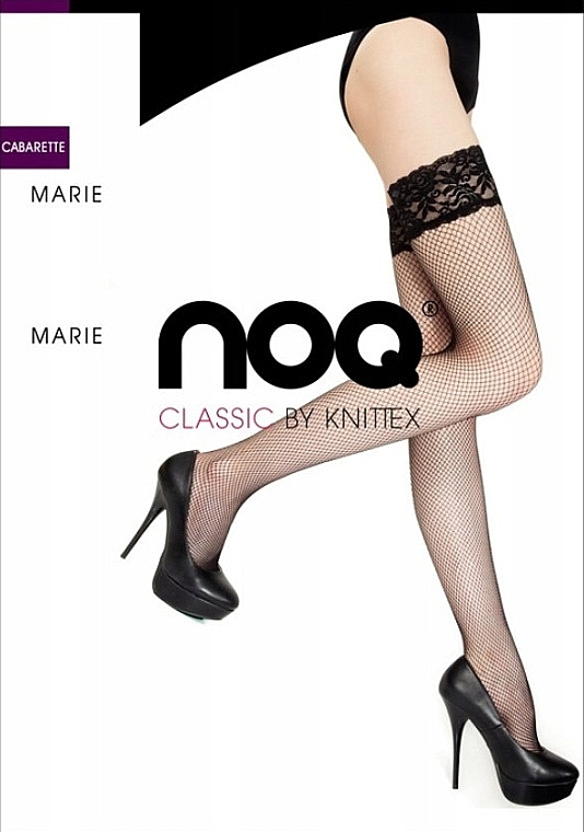 Net Stockings 'Marie', beige - Knittex — photo N2