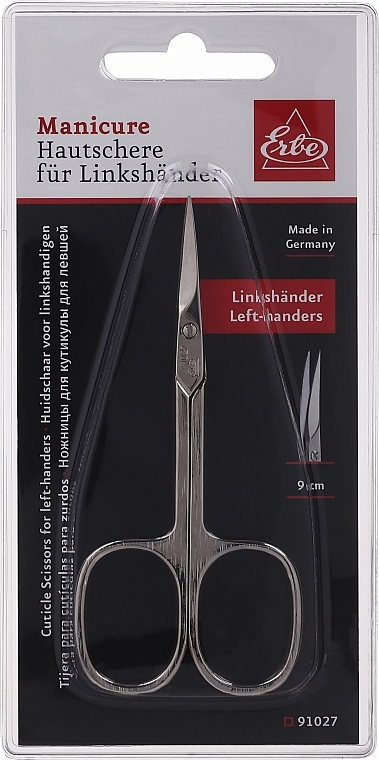 Cuticle Scissors, 9 cm, 1027 - Erbe Solingen — photo N2