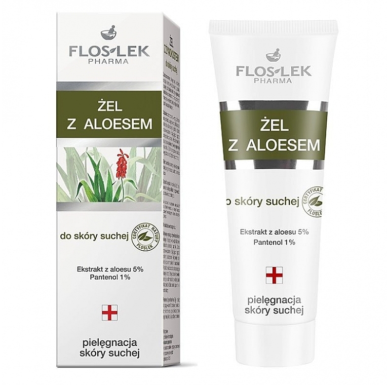 Aloe Vera Facial Gel - Floslek Aloe Gel Dry Skin Care — photo N1