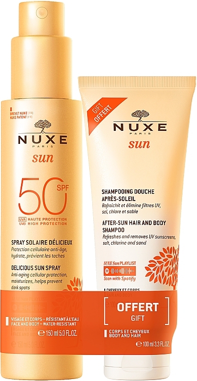 Set - Nuxe Sun Set Summer Protection (spray/150ml + shmp/100ml) — photo N1