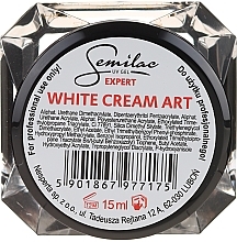 Fragrances, Perfumes, Cosmetics Nail Gel Polish - Semilac UV Gel Expert White Cream Art