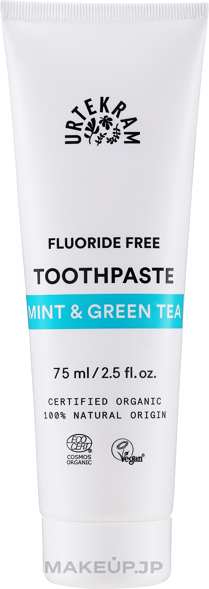 Toothpaste "Green Tea and Mint" - Urtekram Cosmos Organic Mint and Green Tea Toothpaste — photo 75 ml