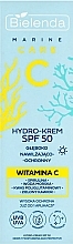 Face Hydrogel Sunscreen - Bielenda C Marine Care Hydro-Cream SPF 50 Deeply Moisturizing And Protective — photo N1