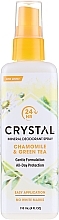 Fragrances, Perfumes, Cosmetics Deodorant Spray with Chamomile and Green Tea Scent - Crystal Essence Deodorant Spray