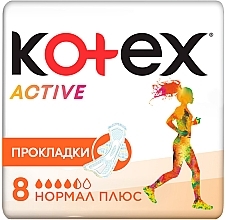 Fragrances, Perfumes, Cosmetics Sanitary Pads, 8 pcs - Kotex Active Normal