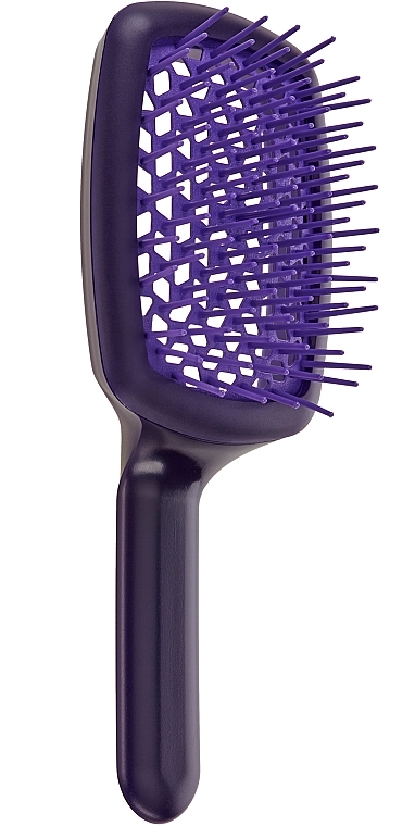 Hair Brush, purple - Janeke Curvy M Extreme Volume Vented Brush Violet — photo N1