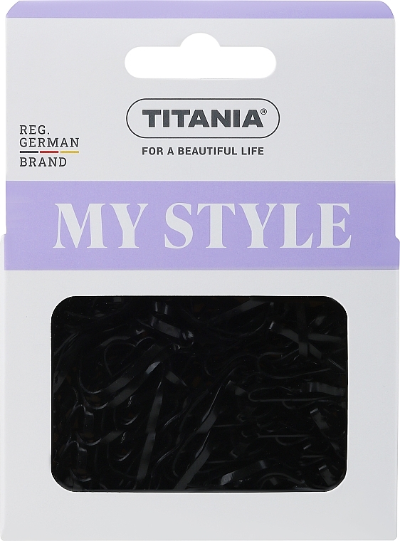 Elastic Hair Band Set, black - Titania — photo N2