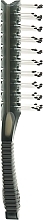 Blow Dry Massage Hair Brush, 9 rows, grey - Titania — photo N2