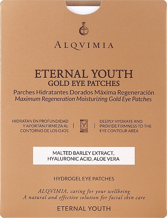 Eye Patches - Alqvimia Eternal Youth Gold Maximum Regeneration Eye Mask — photo N1