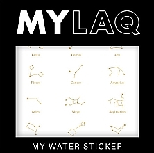 Zodiac Signs False Nails - MylaQ My Water Sticker — photo N1