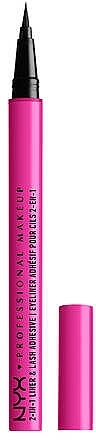 Eyeliner & Lash Glue 2in1 - NYX Professional Makeup Jumbo Lash! 2-in-1 Liner & Lash Adhesive — photo N1