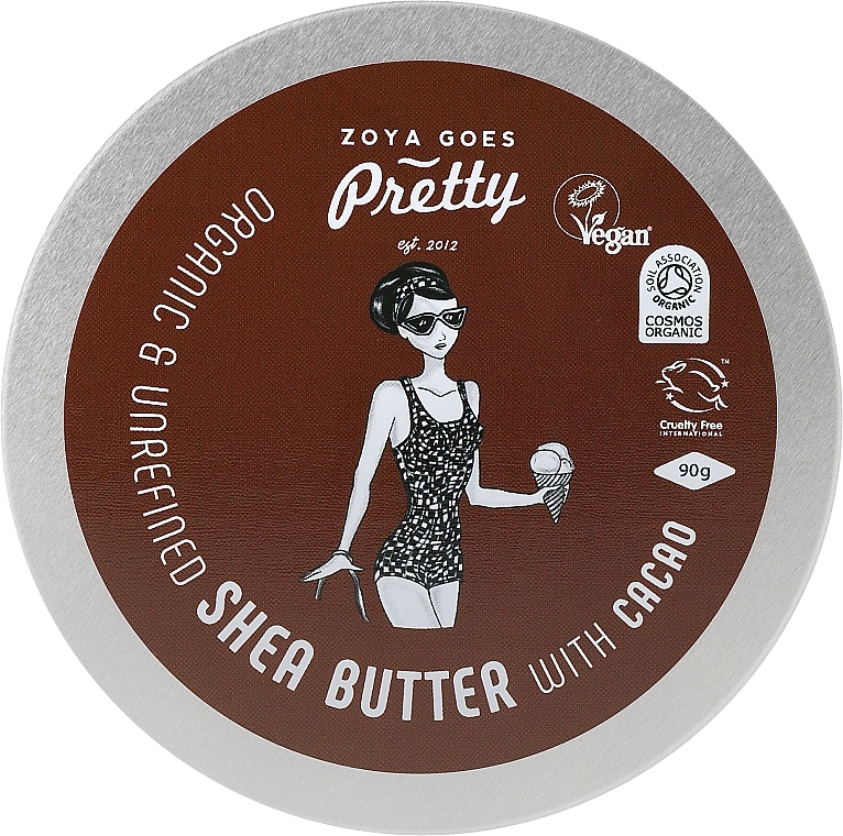 Shea & Cocoa Butter - Zoya Goes Pretty Shea Butter With Cacao Organic Cold Pressed — photo N2