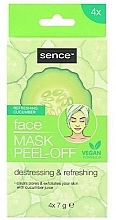 Refreshing Cucumber Peel-Off Mask - Sence Facial Peel-Off Mask Cucumber Detressing & Refreshing — photo N1