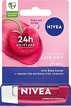 Fragrances, Perfumes, Cosmetics Lip Balm "Fruit Radiance. Cherry" - NIVEA Lip Care Fruity Shine Cherry Lip Balm