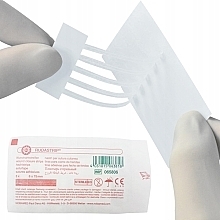 Sterile Plaster, 0.6x7.5 cm, 50 pcs - Nobamed Rudastrip Suture — photo N3