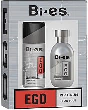 Fragrances, Perfumes, Cosmetics Bi-Es Ego Platinum - Set (edt/100ml + deo/150ml)