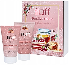 Fragrances, Perfumes, Cosmetics Set - Fluff Festive Relax Christmas Care (sh/gel/150ml + b/lot/150ml)